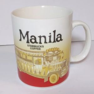 Rare Starbucks Coffee Mug Cup Collector Series, Manila, 16 oz